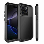 Capa de telemóvel metálica RedPepper tripla proteção, para iPhone 17 Pro Max, para iPhone 17 Pro, para iPhone 17, para iPhone Air, para iPhone 16 Pro Max, para iPhone 16 Pro, para iPhone 16 Plus, para iPhone 16