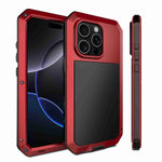 Capa de telemóvel metálica RedPepper tripla proteção, para iPhone 17 Pro Max, para iPhone 17 Pro, para iPhone 17, para iPhone Air, para iPhone 16 Pro Max, para iPhone 16 Pro, para iPhone 16 Plus, para iPhone 16
