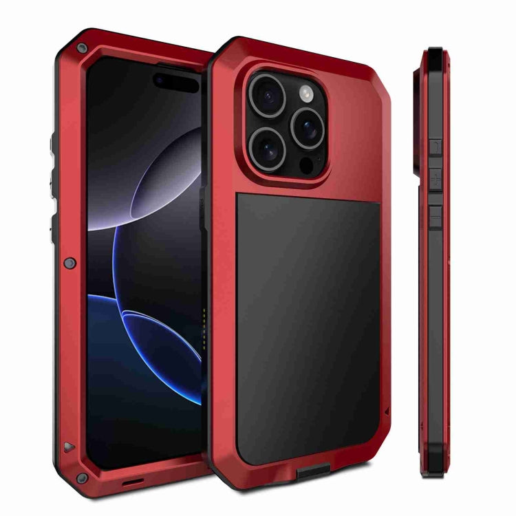 Capa de telemóvel metálica RedPepper tripla proteção, para iPhone 17 Pro Max, para iPhone 17 Pro, para iPhone 17, para iPhone Air, para iPhone 16 Pro Max, para iPhone 16 Pro, para iPhone 16 Plus, para iPhone 16