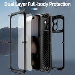Capa de telemóvel metálica RedPepper tripla proteção, para iPhone 17 Pro Max, para iPhone 17 Pro, para iPhone 17, para iPhone Air, para iPhone 16 Pro Max, para iPhone 16 Pro, para iPhone 16 Plus, para iPhone 16