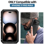 Capa de telemóvel metálica RedPepper tripla proteção, para iPhone 17 Pro Max, para iPhone 17 Pro, para iPhone 17, para iPhone Air, para iPhone 16 Pro Max, para iPhone 16 Pro, para iPhone 16 Plus, para iPhone 16