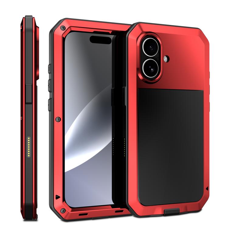 Capa de telemóvel metálica RedPepper tripla proteção, para iPhone 17 Pro Max, para iPhone 17 Pro, para iPhone 17, para iPhone Air, para iPhone 16 Pro Max, para iPhone 16 Pro, para iPhone 16 Plus, para iPhone 16