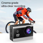 Câmara de ação com ecrã IPS HD de 2.0 polegadas e ângulo amplo