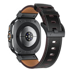 Pulseira de Relógio em Pele Estilo Mecha, Para Samsung Galaxy Watch Ultra 47mm / Ultra 2025