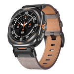 Pulseira de Relógio em Pele Estilo Mecha, Para Samsung Galaxy Watch Ultra 47mm / Ultra 2025