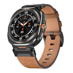 Pulseira de Relógio em Pele Estilo Mecha, Para Samsung Galaxy Watch Ultra 47mm / Ultra 2025