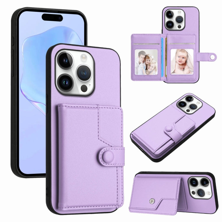 Capa de telemóvel com bolsa para cartões com botão e proteção RFID anti-roubo, para iPhone 17 Pro Max, para iPhone 17 Pro, para iPhone 17, para iPhone Air, para iPhone 16 Pro Max, para iPhone 16 Pro, para iPhone 16 Plus, para iPhone 16