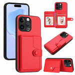 Capa de telemóvel com bolsa para cartões com botão e proteção RFID anti-roubo, para iPhone SE 2022 / 2020, para iPhone 13 Pro Max, para iPhone 13 Pro, para iPhone 13, para iPhone 13 mini, para iPhone 12, para iPhone 12 Pro Max, para iPhone 12 Pro