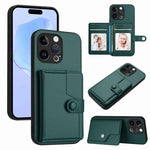 Capa de telemóvel com bolsa para cartões com botão e proteção RFID anti-roubo, para iPhone SE 2022 / 2020, para iPhone 13 Pro Max, para iPhone 13 Pro, para iPhone 13, para iPhone 13 mini, para iPhone 12, para iPhone 12 Pro Max, para iPhone 12 Pro