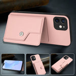 Capa de telemóvel com bolsa para cartões com botão e proteção RFID anti-roubo, para iPhone 12 mini, para iPhone 11 Pro Max, para iPhone 11, para iPhone 11 Pro, para iPhone XS / X, para iPhone XR, para iPhone XS Max, para iPhone 8 Plus / 7 Plus