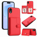 Capa de telemóvel com bolsa para cartões com botão e proteção RFID anti-roubo, para iPhone 12 mini, para iPhone 11 Pro Max, para iPhone 11, para iPhone 11 Pro, para iPhone XS / X, para iPhone XR, para iPhone XS Max, para iPhone 8 Plus / 7 Plus