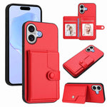 Capa de telemóvel com bolsa para cartões com botão e proteção RFID anti-roubo, para iPhone 17 Pro Max, para iPhone 17 Pro, para iPhone 17, para iPhone Air, para iPhone 16 Pro Max, para iPhone 16 Pro, para iPhone 16 Plus, para iPhone 16