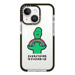 Simple Illustration Pattern Full Coverage Phone Case, For iPhone 14