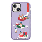 Simple Illustration Pattern Full Coverage Phone Case, For iPhone 14 Plus