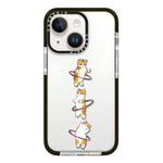 Simple Illustration Pattern Full Coverage Phone Case, For iPhone 14 Plus