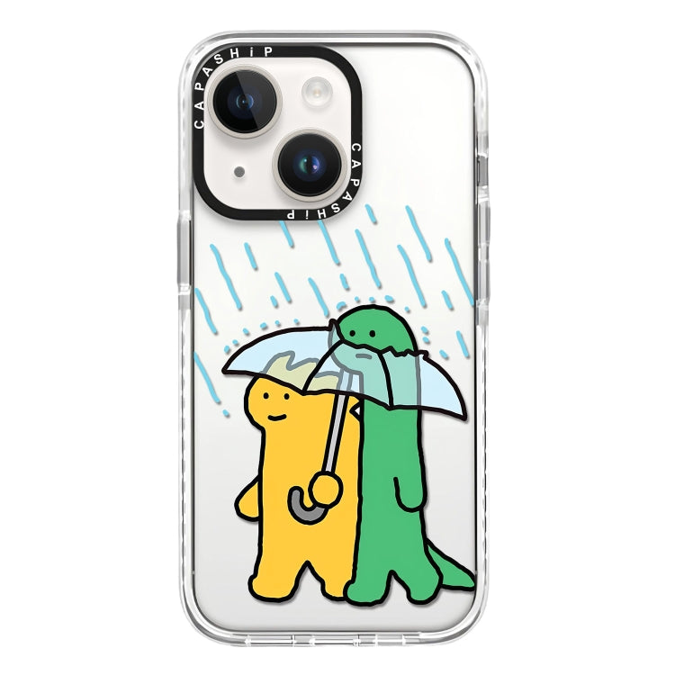 Simple Illustration Pattern Full Coverage Phone Case, For iPhone 15