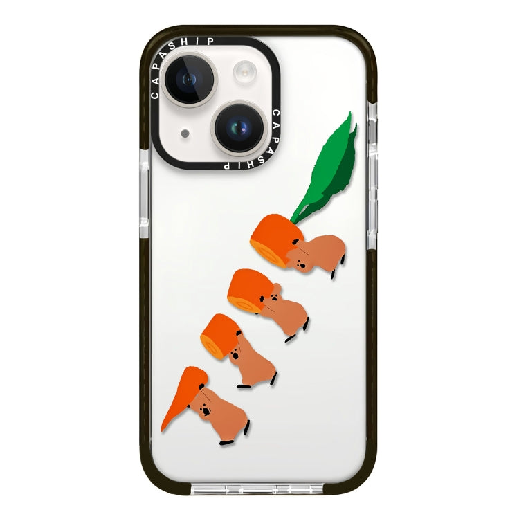 Simple Illustration Pattern Full Coverage Phone Case, For iPhone 15 Plus