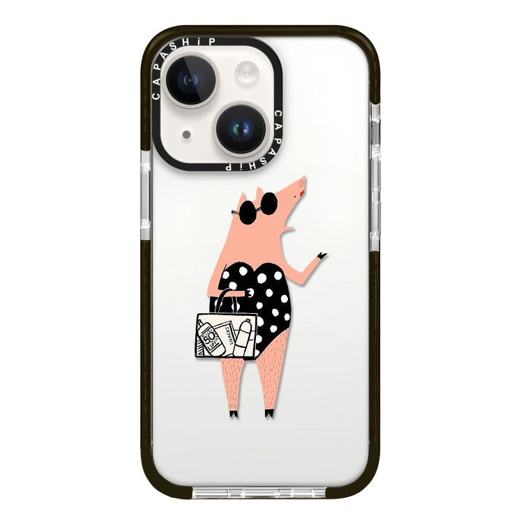 Simple Illustration Pattern Full Coverage Phone Case, For iPhone 15 Plus