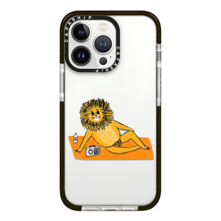 Simple Illustration Pattern Full Coverage Phone Case, For iPhone 15 Pro