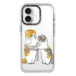 Simple Illustration Pattern Full Coverage Phone Case, For iPhone 16 Plus