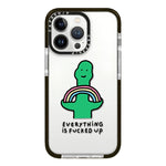 Simple Illustration Pattern Full Coverage Phone Case, For iPhone 16 Pro
