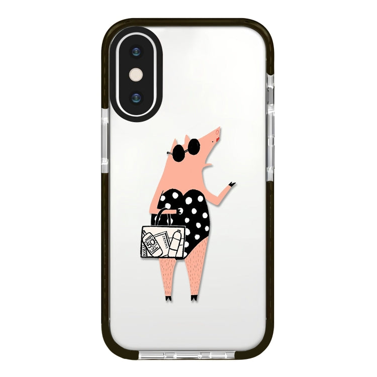 Simple Illustration Pattern Full Coverage Phone Case, For iPhone X / XS