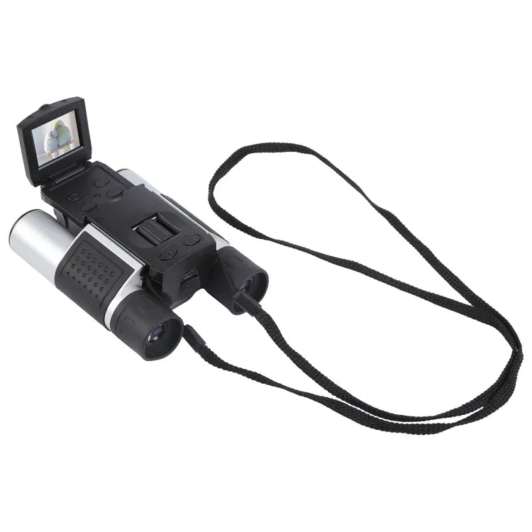 Telescópio Binocular com Ecrã LCD de 1,5 polegadas 10X, Câmara Digital 10X 1,5 polegadas LCD