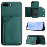 Capa para telemóvel Skin Feel com quatro compartimentos para cartões e alça de pulso, para iPhone 12 mini, para iPhone 11 Pro Max, para iPhone 11, para iPhone 11 Pro, para iPhone X / XS, para iPhone XR, para iPhone XS Max, para iPhone 7 Plus / 8 Plus