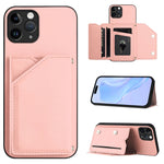Capa para telemóvel Skin Feel com quatro compartimentos para cartões e alça de pulso, para iPhone 12 mini, para iPhone 11 Pro Max, para iPhone 11, para iPhone 11 Pro, para iPhone X / XS, para iPhone XR, para iPhone XS Max, para iPhone 7 Plus / 8 Plus