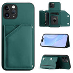 Capa para telemóvel Skin Feel com quatro compartimentos para cartões e alça de pulso, para iPhone 12 mini, para iPhone 11 Pro Max, para iPhone 11, para iPhone 11 Pro, para iPhone X / XS, para iPhone XR, para iPhone XS Max, para iPhone 7 Plus / 8 Plus