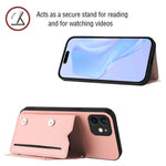 Capa para telemóvel Skin Feel com quatro compartimentos para cartões e alça de pulso, para iPhone 12 mini, para iPhone 11 Pro Max, para iPhone 11, para iPhone 11 Pro, para iPhone X / XS, para iPhone XR, para iPhone XS Max, para iPhone 7 Plus / 8 Plus