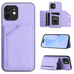 Capa para telemóvel Skin Feel com quatro compartimentos para cartões e alça de pulso, para iPhone 12 mini, para iPhone 11 Pro Max, para iPhone 11, para iPhone 11 Pro, para iPhone X / XS, para iPhone XR, para iPhone XS Max, para iPhone 7 Plus / 8 Plus