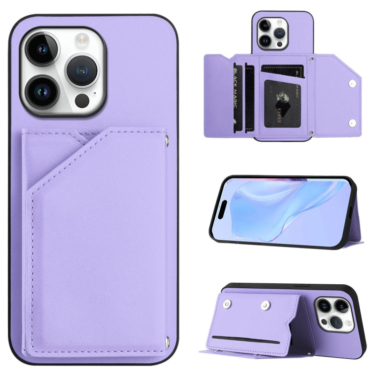 Skin Feel Four Card Slots Phone Case with Wrist Strap, For iPhone 17 Pro Max, For iPhone 17 Pro, For iPhone 17, For iPhone Air, For iPhone 16 Pro Max, For iPhone 16 Pro, For iPhone 16 Plus, For iPhone 16