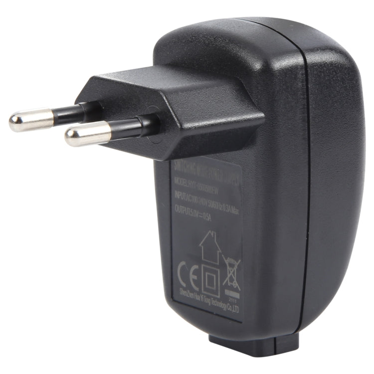 Adaptador de Energia Porta USB HYT-0500500EW 5V 1A, 5V 1A, Ficha UE