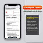 Caneta Gravadora de Voz com Redução de Ruído Magnética Q70A Suporta Controlo por APP, 8GB, 16GB, 32GB, 64GB, 128GB
