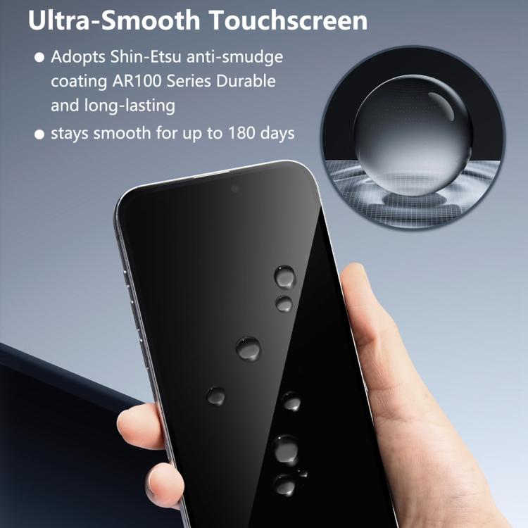 Película de vidro temperado HD 2.5D de ecrã total da série Knight da JOYROOM, para iPhone 17 Pro Max, para iPhone 17 Pro, para iPhone 17, para iPhone Air, para iPhone 15 Pro Max, para iPhone 15 Pro
