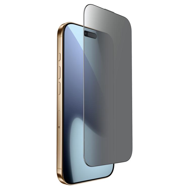 Película temperada de privacidade 2.5D de ecrã total da série Knight da JOYROOM, para iPhone 17 Pro Max, para iPhone 17 Pro, para iPhone 17, para iPhone Air, para iPhone 15 Pro Max, para iPhone 15 Pro, para iPhone 15 Plus, para iPhone 15