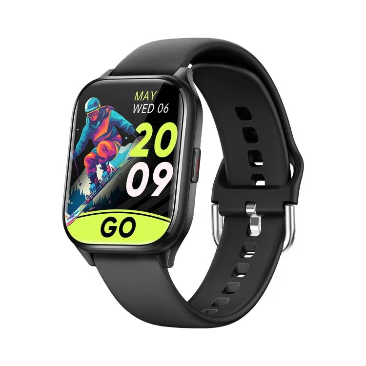 KT73S Smartwatch com Ecrã Quadrado de 1,85 polegadas e Chamada BT, Monitorização de Frequência Cardíaca / Pressão Arterial / Oxigénio no Sangue / Saúde Feminina / Sono