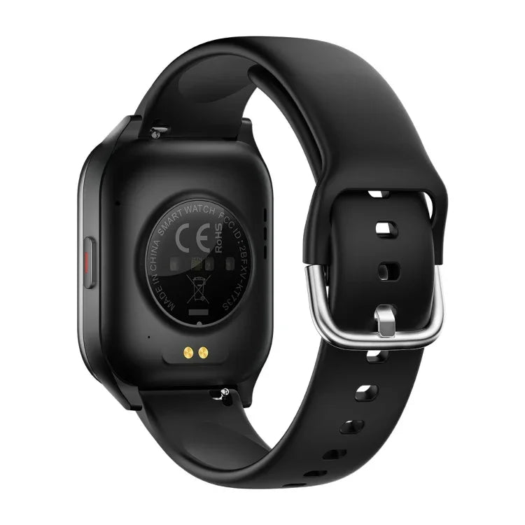 KT73S Smartwatch com Ecrã Quadrado de 1,85 polegadas e Chamada BT, Monitorização de Frequência Cardíaca / Pressão Arterial / Oxigénio no Sangue / Saúde Feminina / Sono