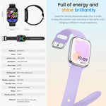 KT73S Smartwatch com Ecrã Quadrado de 1,85 polegadas e Chamada BT, Monitorização de Frequência Cardíaca / Pressão Arterial / Oxigénio no Sangue / Saúde Feminina / Sono