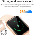 KT73S Smartwatch com Ecrã Quadrado de 1,85 polegadas e Chamada BT, Monitorização de Frequência Cardíaca / Pressão Arterial / Oxigénio no Sangue / Saúde Feminina / Sono