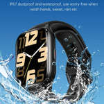 KT73S Smartwatch com Ecrã Quadrado de 1,85 polegadas e Chamada BT, Monitorização de Frequência Cardíaca / Pressão Arterial / Oxigénio no Sangue / Saúde Feminina / Sono