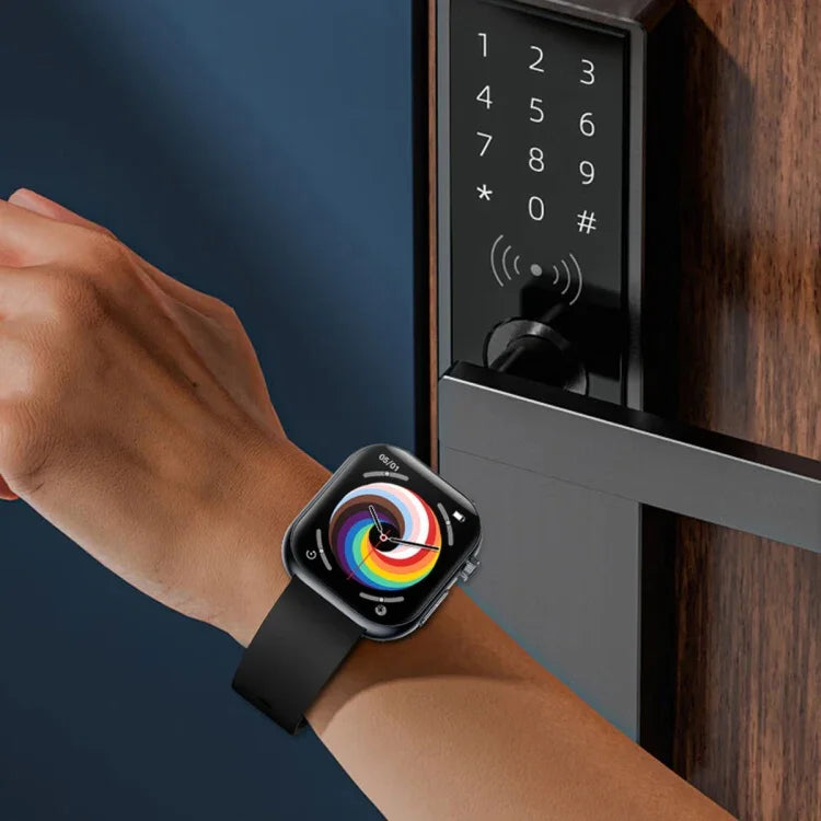 ET587 Smartwatch com Ecrã AMOLED de 1,95 polegadas, Monitorização ECG Electrocardiograma / Açúcar no Sangue