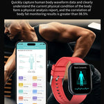 ET587 Smartwatch com Ecrã AMOLED de 1,95 polegadas, Monitorização ECG Electrocardiograma / Açúcar no Sangue