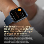 ET587 Smartwatch com Ecrã AMOLED de 1,95 polegadas, Monitorização ECG Electrocardiograma / Açúcar no Sangue