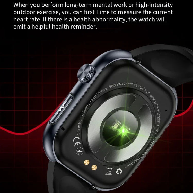 ET587 Smartwatch com Ecrã AMOLED de 1,95 polegadas, Monitorização ECG Electrocardiograma / Açúcar no Sangue