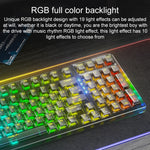AULA F98Pro V3 Teclado Mecânico RGB com 99 Teclas, Com Fios/2.4G/Bluetooth, Três Modos, Eixo Cristal de Gelo