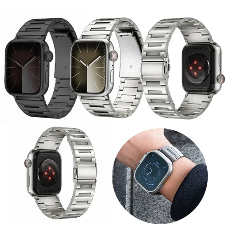 Pulseira de Relógio em Liga de Titânio, Para Apple Watch 46mm / 49mm / 45mm / 44mm, Para Apple Watch 42mm / 41mm / 40mm / 38mm