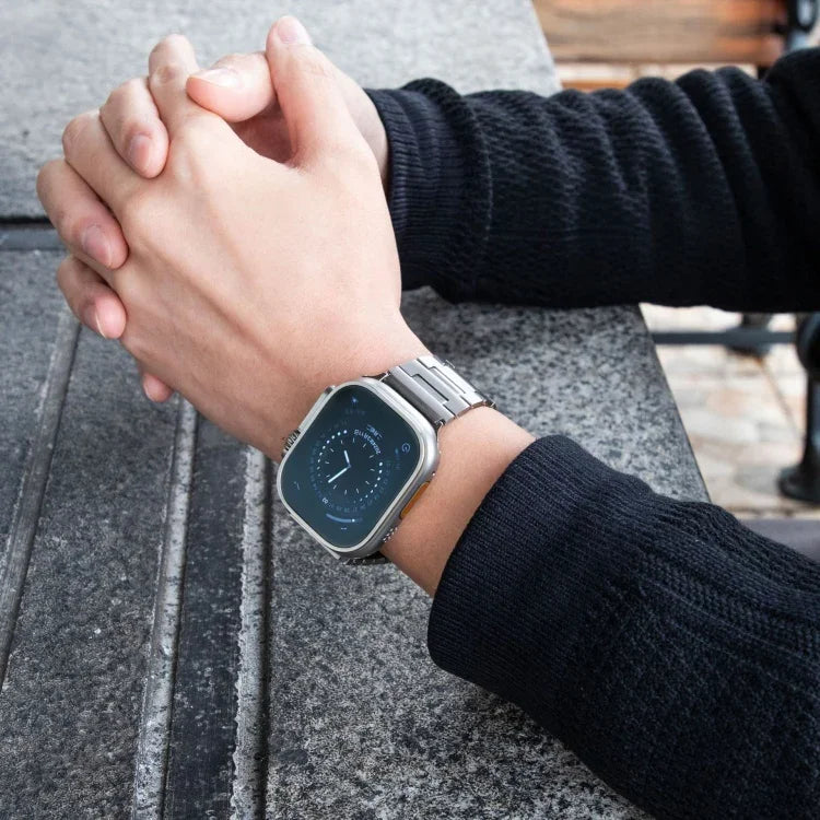 Pulseira de Relógio em Liga de Titânio, Para Apple Watch 46mm / 49mm / 45mm / 44mm, Para Apple Watch 42mm / 41mm / 40mm / 38mm
