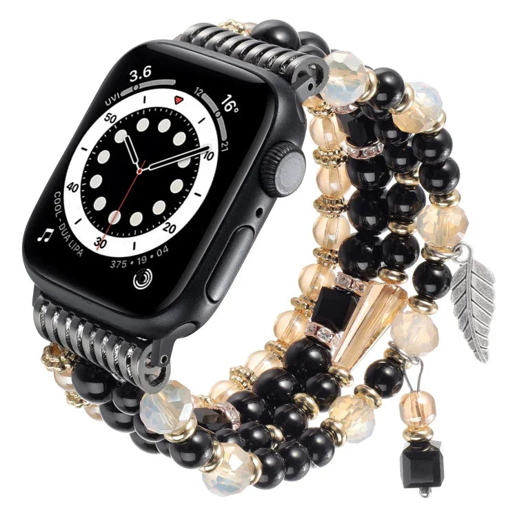 Pulseira de Relógio com Corrente de Contas e Pendente, Para Apple Watch 46mm / 49mm / 45mm / 44mm, Para Apple Watch 42mm / 41mm / 40mm / 38mm
